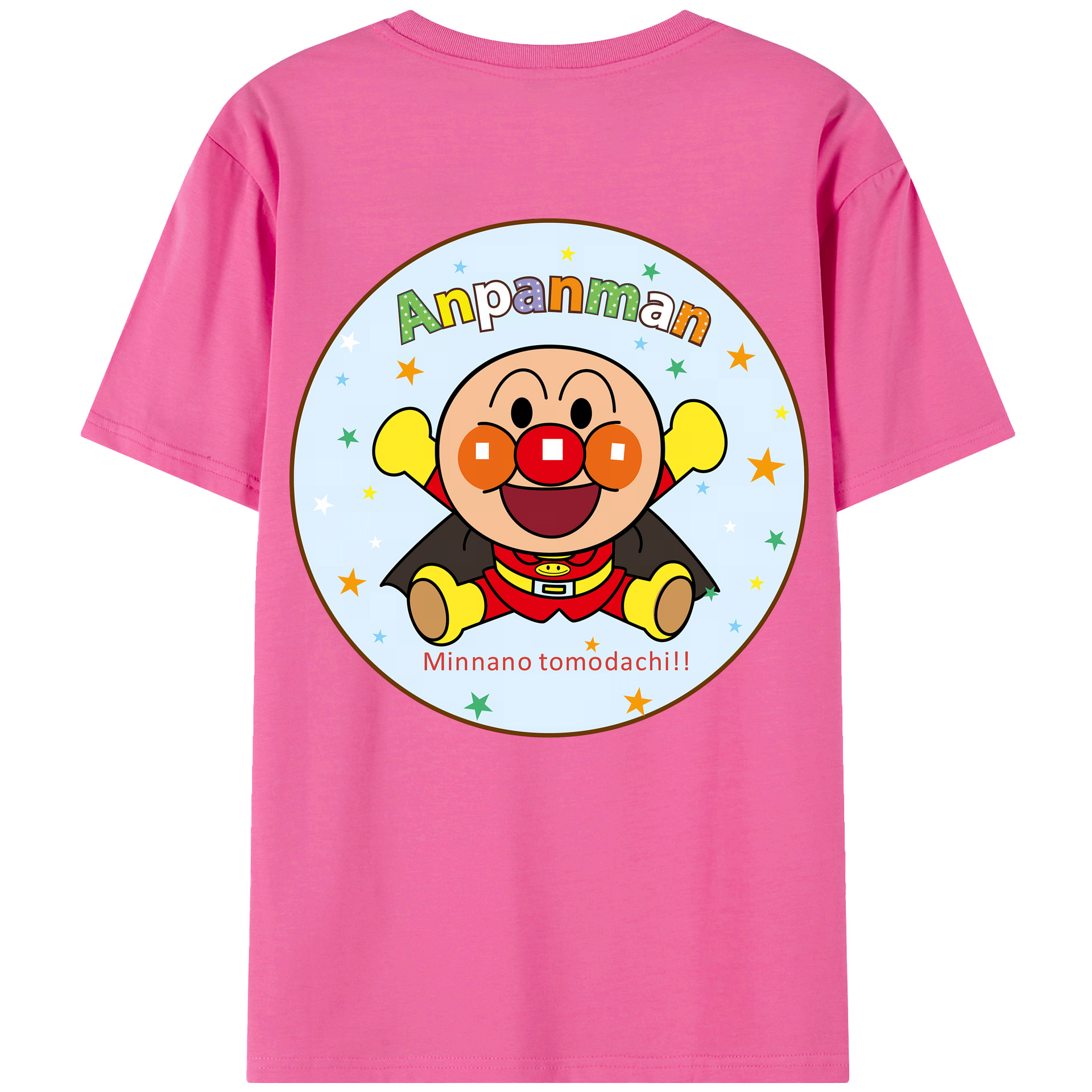 （画像用） アンパンマン Anpanman レディース半袖Tシャツ(バックプリント)